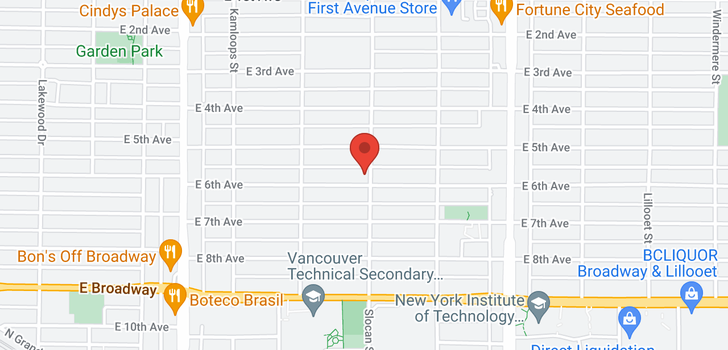 map of 2177 SLOCAN STREET